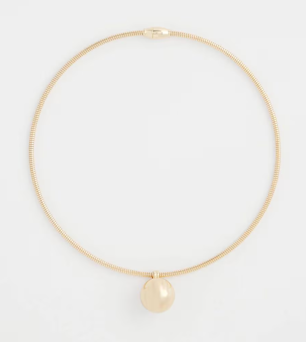 Chico's Gold Bead Collar Necklace