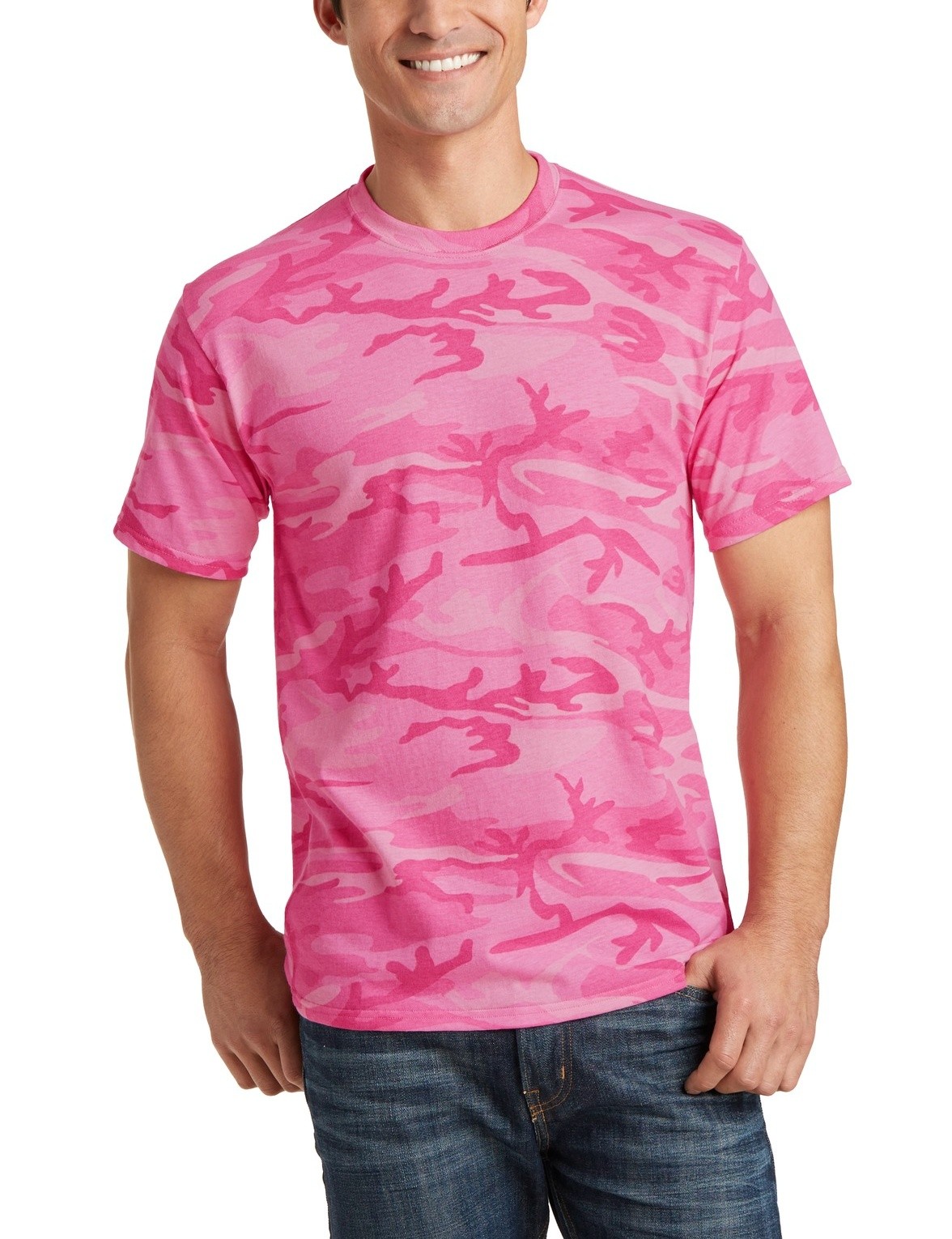 JustBlanks Men's 100% Cotton Core Camo Comfortable Crew Neck T-Shirt - JBPC54C