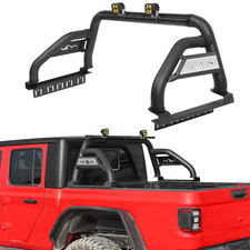Adjustable Truck Bed Roll Bar Chase Rack For Silverado Sierra Tacoma W2x Lights