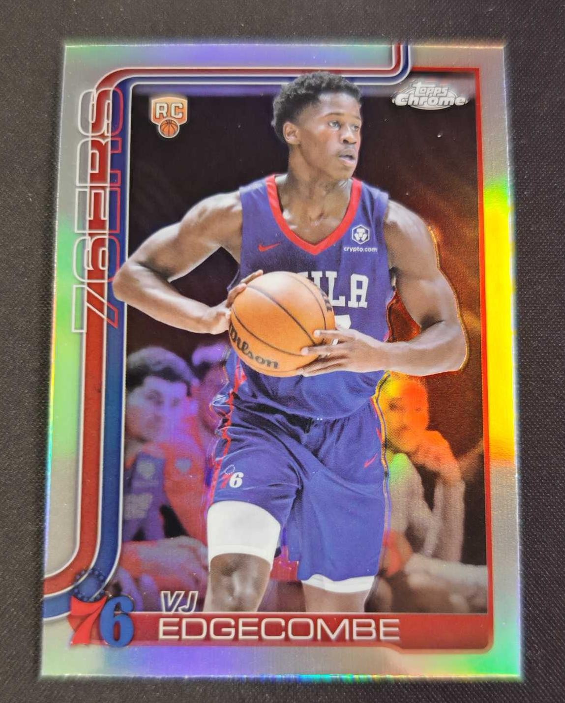 2025-26 Topps Chrome VJ Edgecombe #253 RC Rookie Refractor -E6