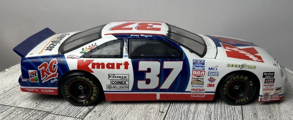 Jeremy Mayfield #37 RC Cola K-Mart Power Rangers Vintage 1997 Ford Thunderbird - Image 4 of 4