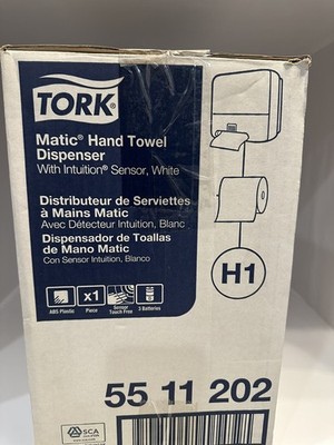 NEW TORK 55 11 202 Matic Hand Towel Roll Dispenser w/ Intuition Sensor, White