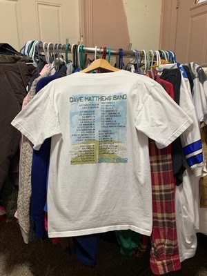 vintage dave mathews 2001 band t shirt tour promo music 