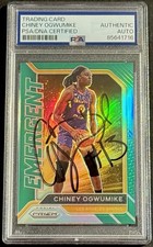 Chiney Ogwumike Signed Autographed 2021 Prizm Emergent WNBA Card PSA/DNA Slabbed