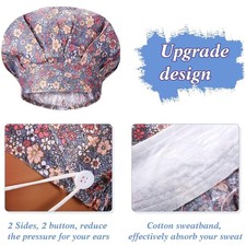 Multicolor Adjustable Nurse Working Hats - Set of 12