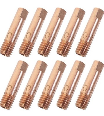 10er Set Kontaktspitzen MB15AK 0,9mm M6x24 Düsen Brenner MIG MAG AK15