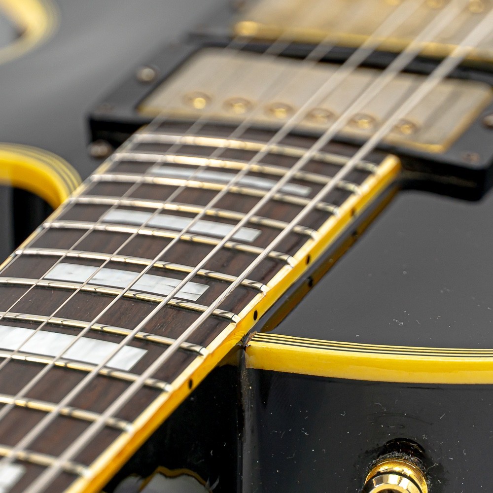 1984 Burny RLC-65 '57 Model Les Paul Custom – Japanese Black