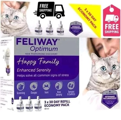 3/1box FELIWAY  Optimum Nachfüllflakon 48ml