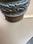 ANTIQUE INDUSTRIAL WALLPAPER ROLLER  STENCIL WOOD/METAL  PRINTING PRESS CYLINDER — photo 2