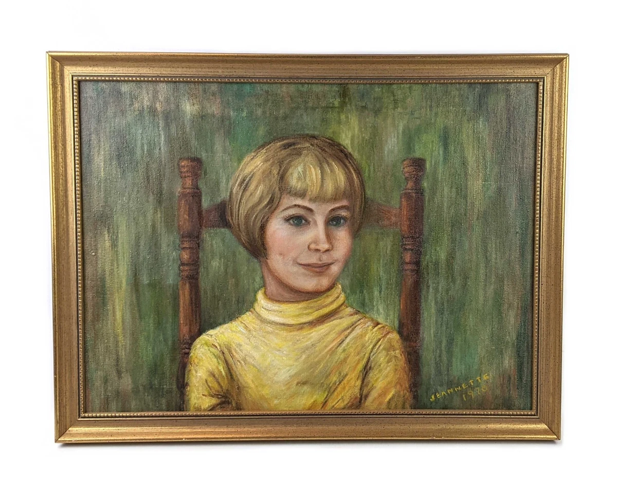 Vintage Girl Painting for sale | eBay