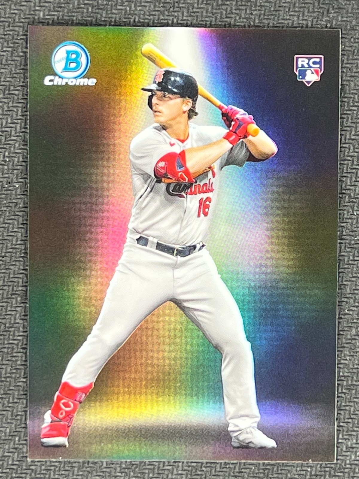2023 Bowman Chrome Spotlight Case Hit SSP Nolan Gorman RC ST. Louis Cardinals