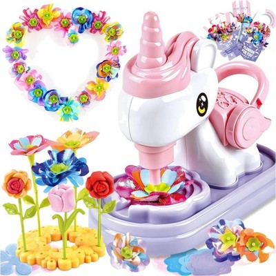 Blumen Bastelset Knete Kinder DIY Blumenstrauß Bastelset Blumenpresse