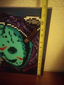 Friday the 13th NES Jason Voorhees Bead Art Canvas