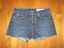RAG BONE Dre Low Rise B-Fly Jean Shorts Sz 24