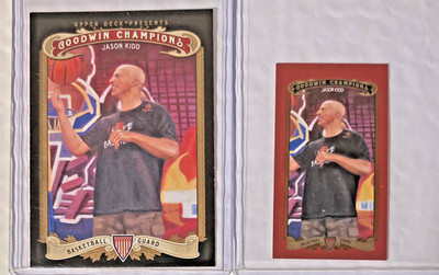 2012 GOODWIN CHAMPIONS 116 JASON KIDD BASE & MINI MAGICIAN BACK 5/12 PLEASE READ