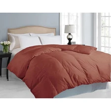 Hotel Grand Oversized 700 Thread Count White Down Comforter Brown Full - Queen