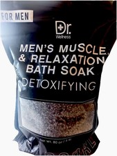 Dr Wellness Muscle  Relaxation Bath Salt Soak 5lb 80oz Detoxifying Charcoal
