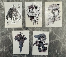 Vintage 5pcs Vending Machine Fake Tattoos - UNUSED
