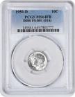 1950-D Roosevelt Silver Dime DDR FS-801 MS64FB PCGS
