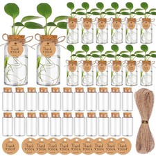 36 Packs Plant Propagation Stations with Hole Lid Clear Plastic Cultivation B...