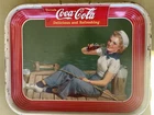 Vintage Coca Cola --1940-- Advertising Tray---Nice Condition