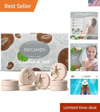 Essential Oils Shower Steamers: 8 Coconut Mint Tablets for Ultimate Relaxation