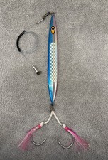 Mustad Rip Roller 400 Gram Jig Custom Rigged Big Game With Leader Assist Hooks