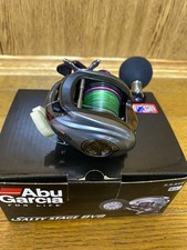 Abu Garcia Salty Stage BV8 Baitcasting Reel, High Performance, Green/Purple Line