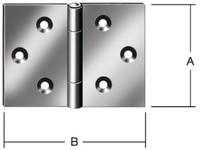 20Er Pack(Stk) Vormann 000504050Z Scharnier HöHe 50 Mm Breite 75 Mm StäRke 1,2