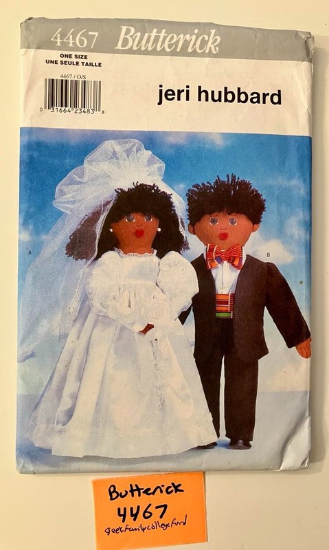 Butterick 4467 Jeri Hubbard, Wedding Dolls, Dolls Uncut, Attire Used