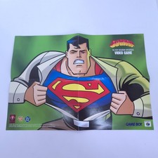 The New Superman Adventures  Nintendo Gameboy  Poster Flyer Werbung Einleger