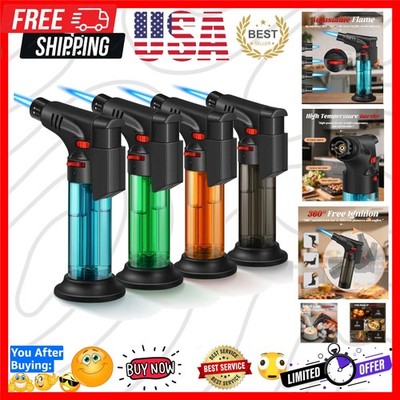 Multi-Purpose 4 Pack Jet Flame Lighters - Perfect for BBQs, Fireplaces & Candles