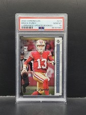 2022 Panini Chronicles - Brock Purdy #213 RC Luminance Update Rookies PSA 10