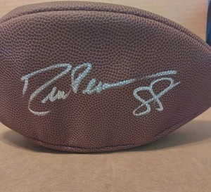 Drew Pearson Signed NFL Wilson Football BAS Authenticity Dallas Cowboys HOFer