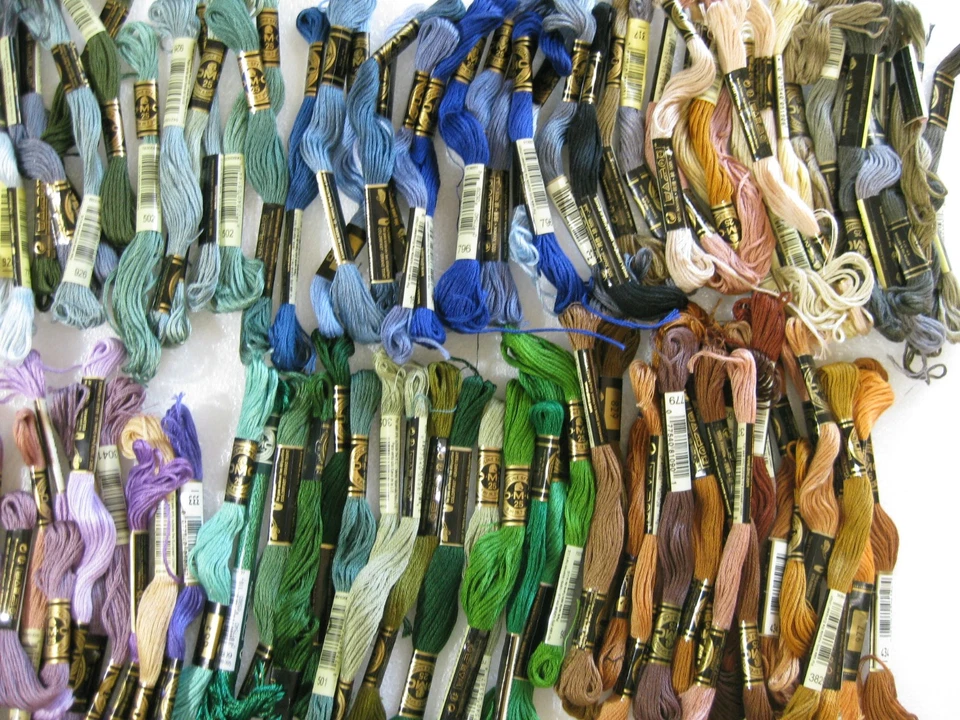 100 DMC EMBROIDERY FLOSS MOULINE SPECIAL  COTTON MIXED COLORS - Image 3 of 4