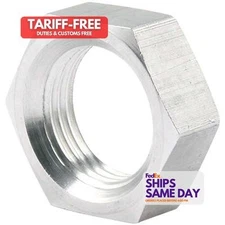 Allstar ALL18293, Set of 4 Zinc Steel 5/8-18 Lh Steel Jam Nuts Thin Od 4Pk Perfo