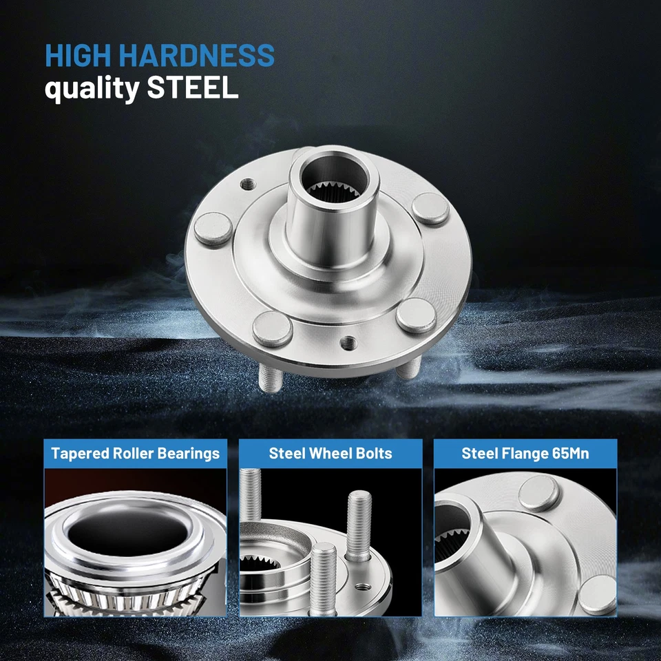 2X BR930177K Front Wheel Bearing Hubs Assembly for 2006 Lincoln Zephyr 3.0L V6 - Изображение 3 из 4