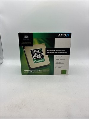 AMD Opteron 1220 Dual Core CPU 2.80GHz 2MB Socket AM2 OSA1220IAA6CZ Factry Seal