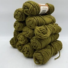 Rug Crafters Rug Yarn ( 25-107 Moss) Dye Lot 125 2.5 Oz 100% Polyester Lot Of 13