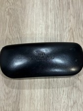 Coach Black Authentic Leather Glasses hardcase sunglass hard case w accessories