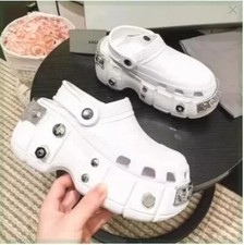 New Thick Bottom Clog Slippers Men Unisex Anti-Slip Deodorant Shoes EVA Sandals