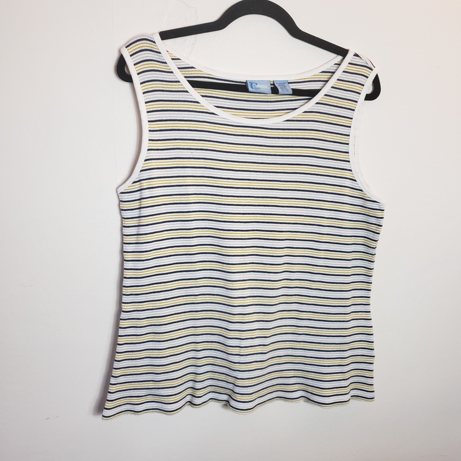 Classic Elements Multi-colored Striped Tank Blous… - image 2
