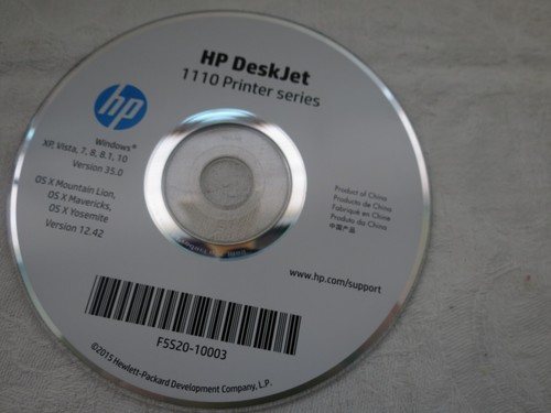 Setup CD ROM for HP Deskjet Ink Advantage 1110 Series Software - Photo 2/3