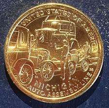 2025 D BU Michigan American Innovation Dollar Auto Assembly from US Mint Roll