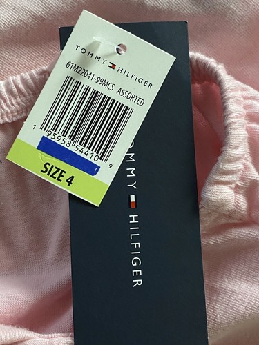 TOMMY HILFIGER Toddler Girls Logo Baby Doll Tank Top Pink Size 4 - Picture 5 of 7