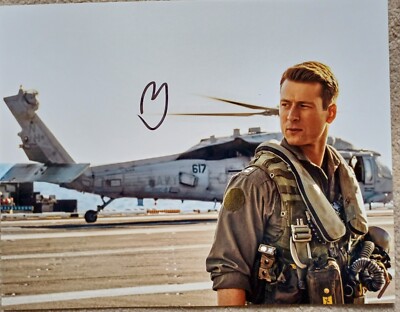 Glen Powell - Original signed in person Autogramm 8x10 (TOP GUN 2, ANYBODY BUT YOU)