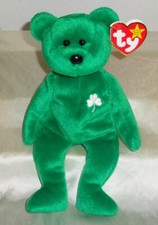 Ty Beanie Babies Baby 1997 Erin Bear March 17, 1997 w Error Tags PE Pellets