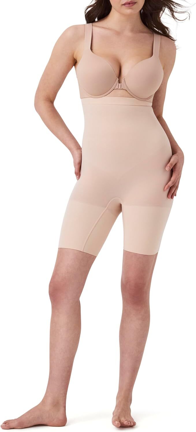SPANX Womens High-Rise Waist Shapewear Higher Power Shorts Tummy Control XS - 3X