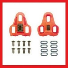 TACCHETTE PLACCHETTE ROTO LOOK  KEO PEDALI BICI BICICLETTA CORSA - Rosse 9°