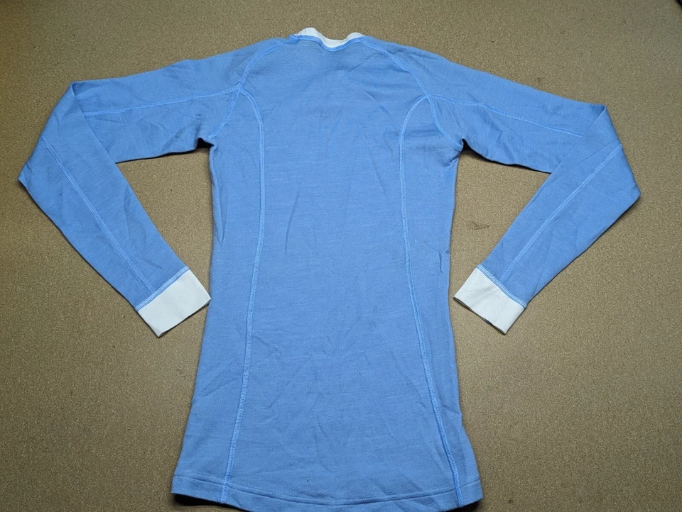 Helly Hansen Base Layer Shirt Womens Medium Running Ski Sport Outdoor Blue - Image 2 of 4